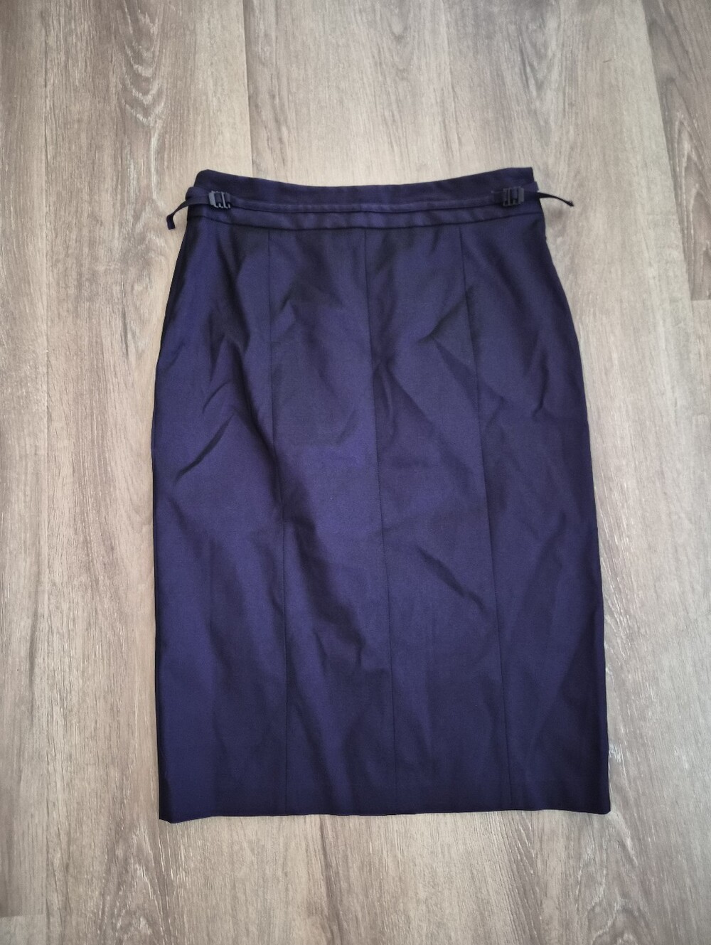 Blumarine Color Shifting Purple Tailored Pencil Skirt 46